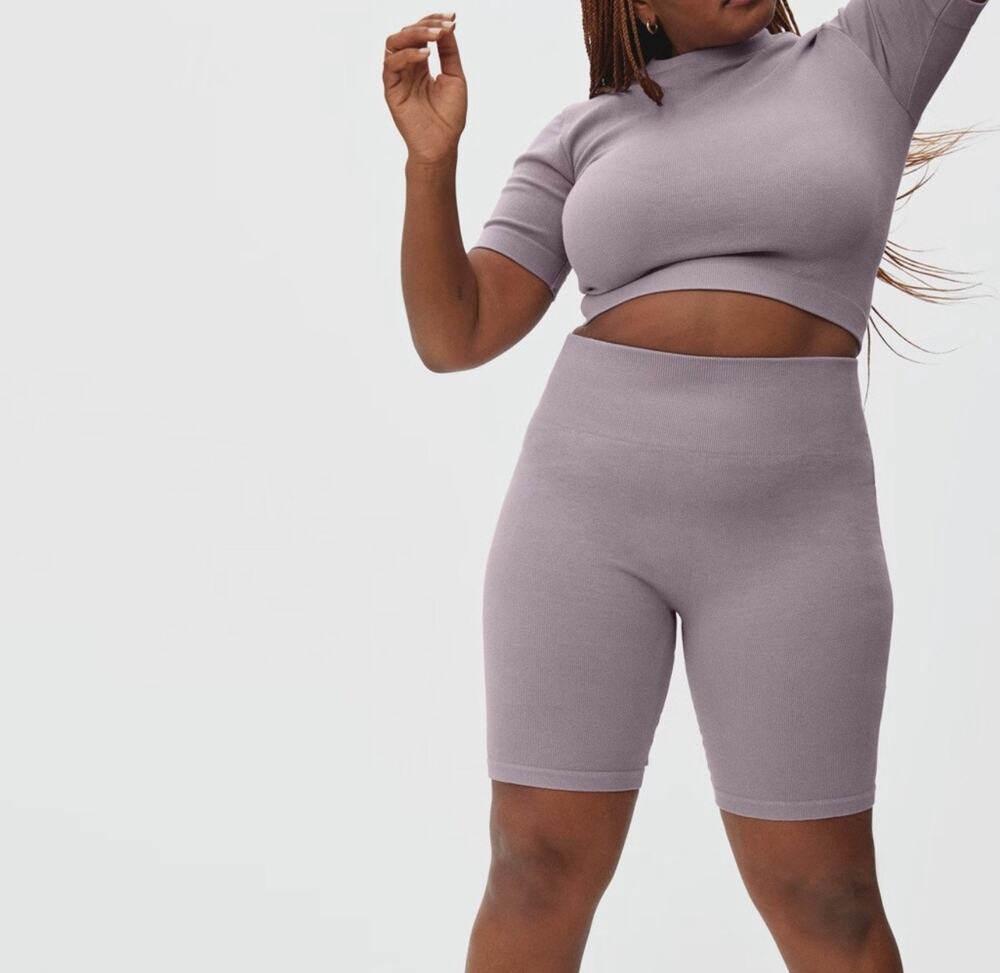 Everlane Activewear The Seamless Bike Short Purple Size XS/S NWT
